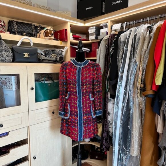 Dolce and Gabbana tweed and denim jacket - Picture 1 of 9